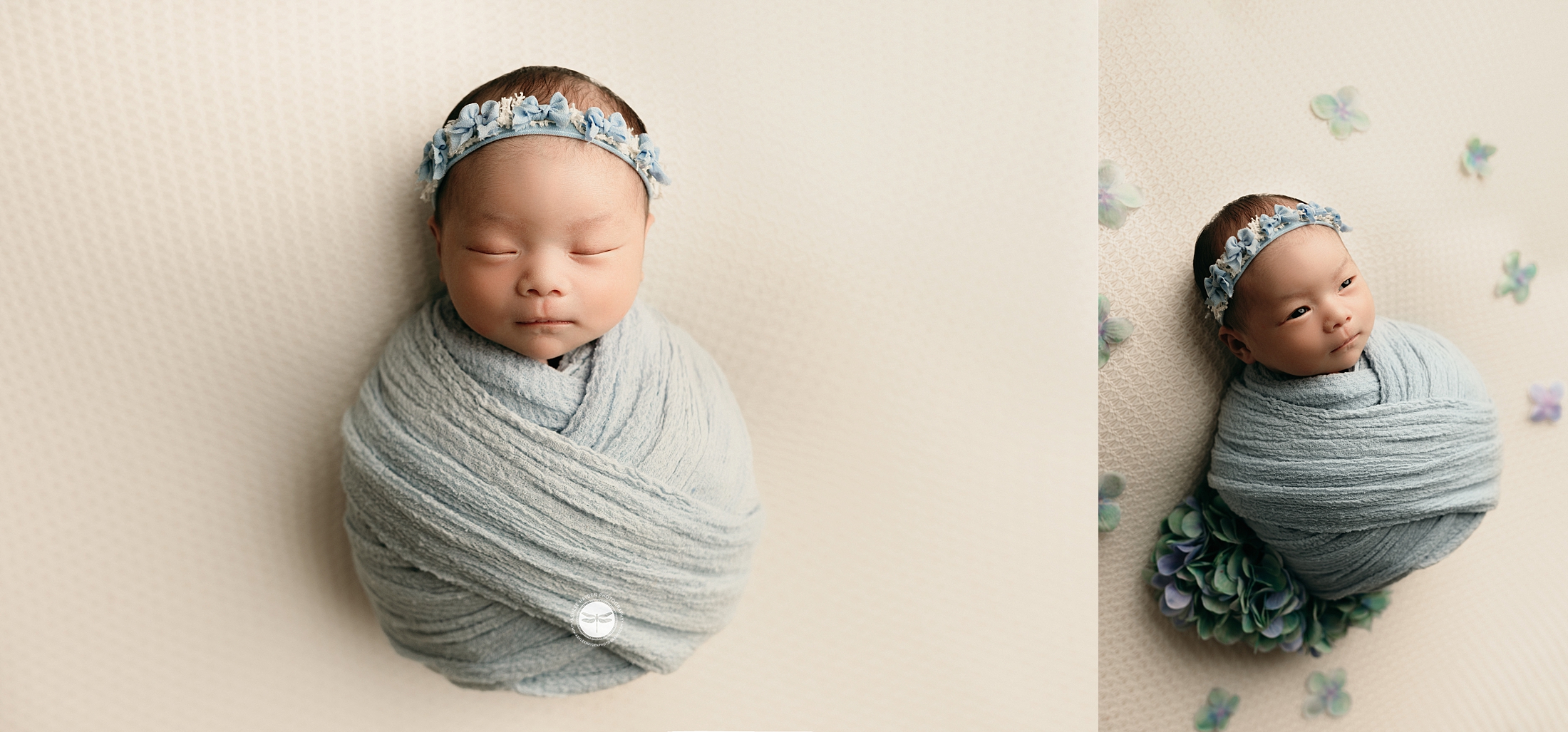 AHP wrapped newborn photography